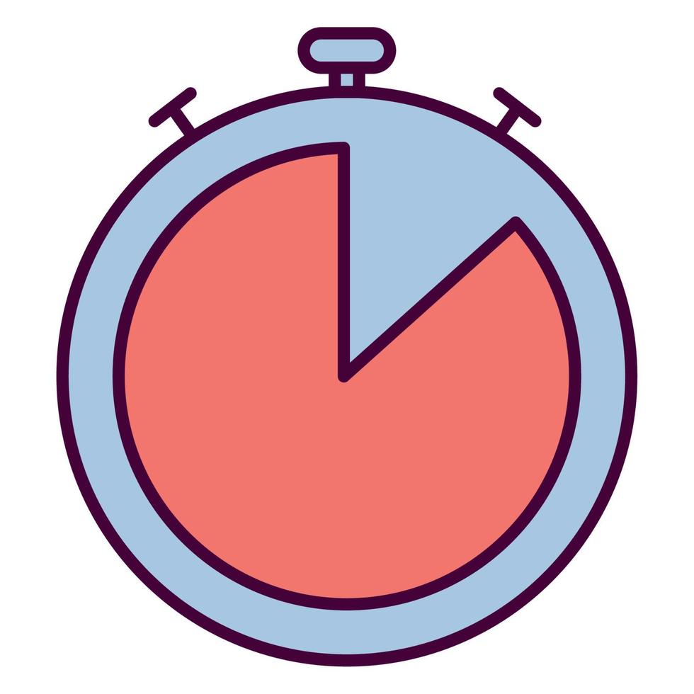 red chronometer design vector