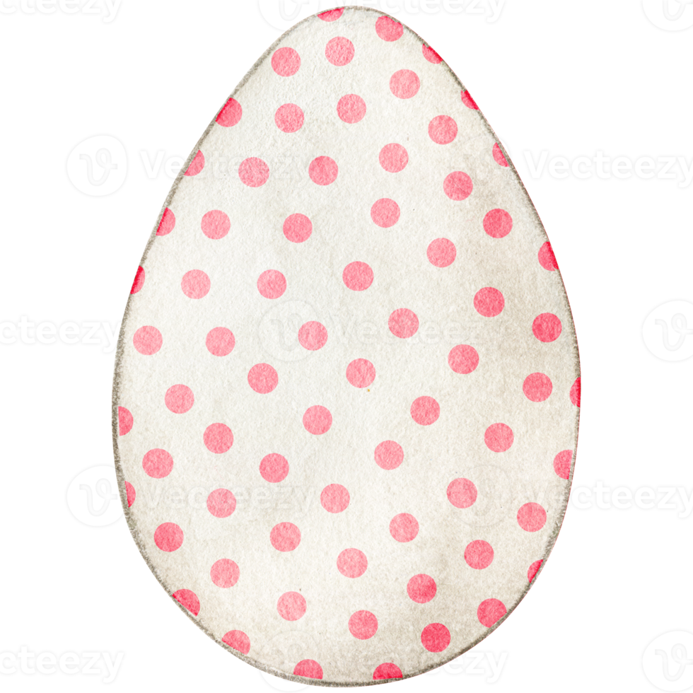 acuarela linda decorado Pascua de Resurrección huevo png