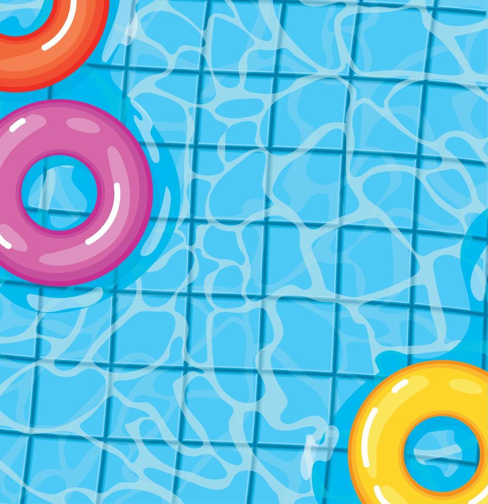 lifesavers on a pool vector