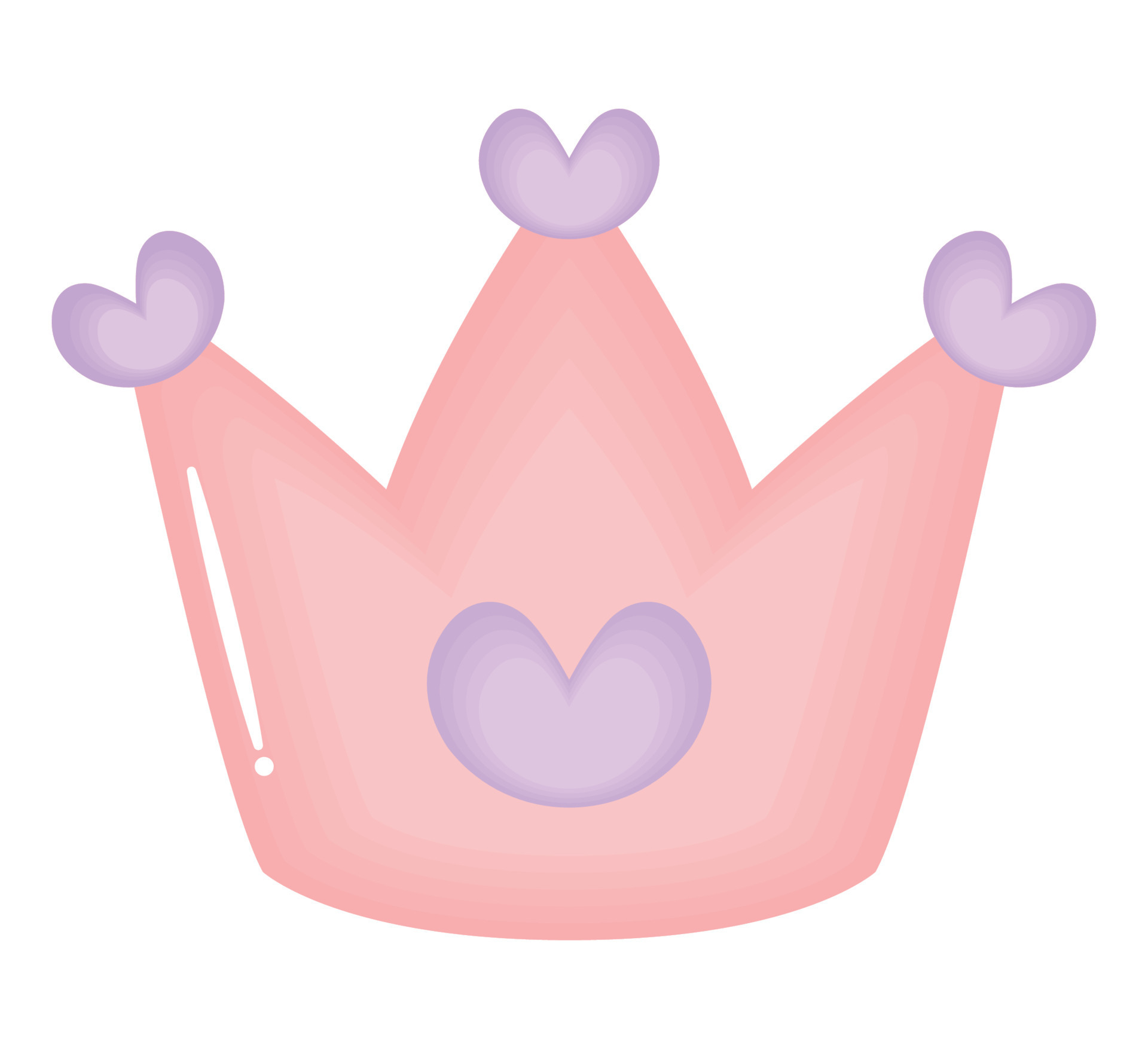 pink baby crown 21388691 Vector Art at Vecteezy