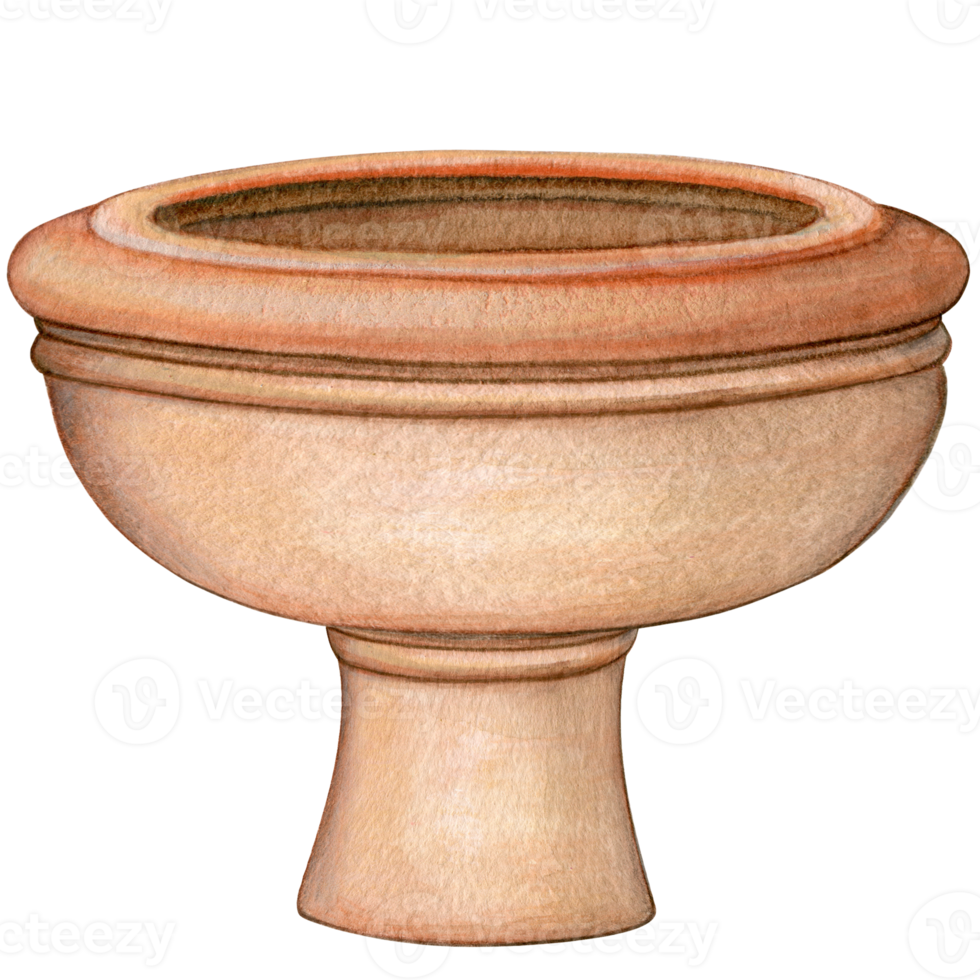 waterverf hand- getrokken traditioneel tuinieren middellandse Zee terracotta pot png