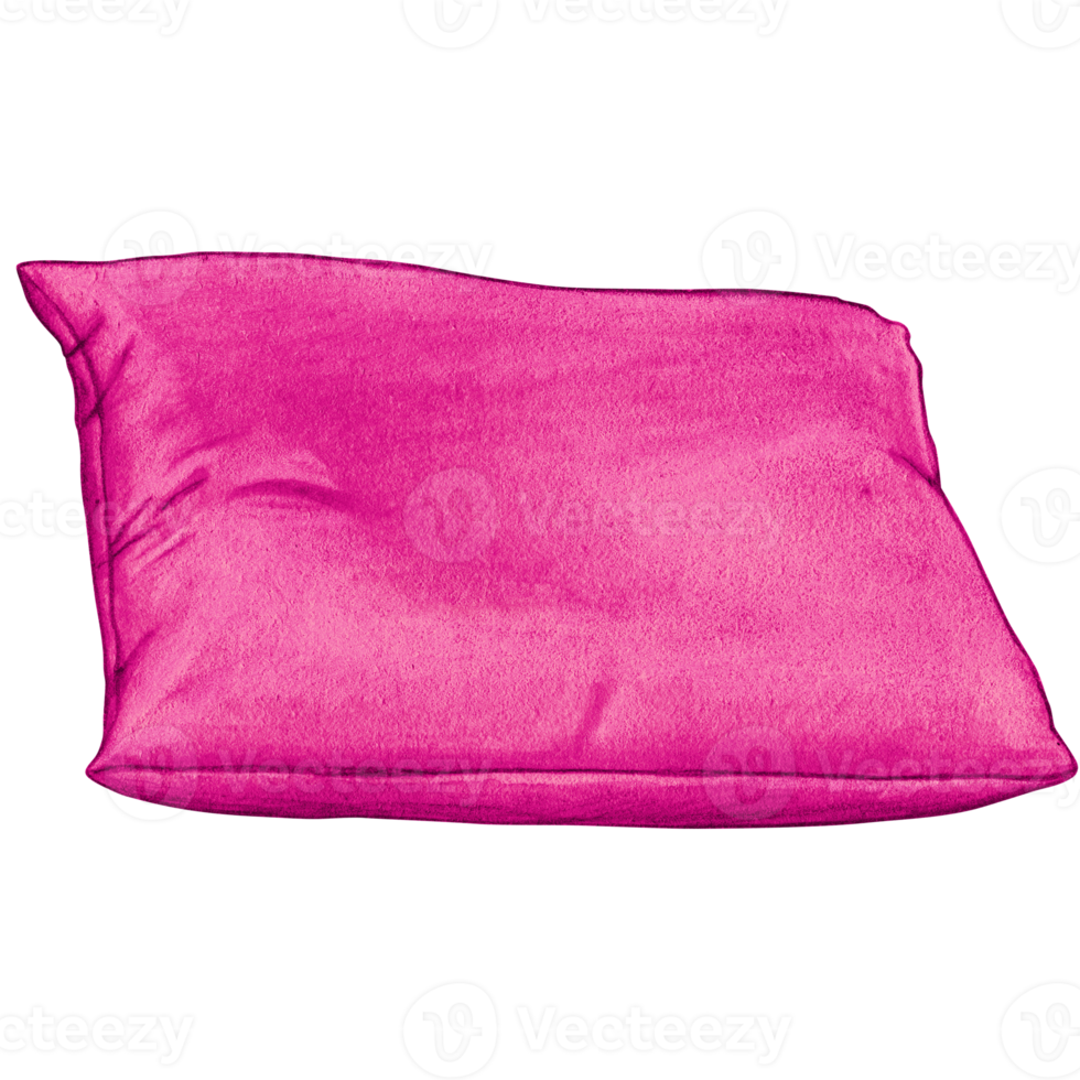 watercolor hand drawn cushion png