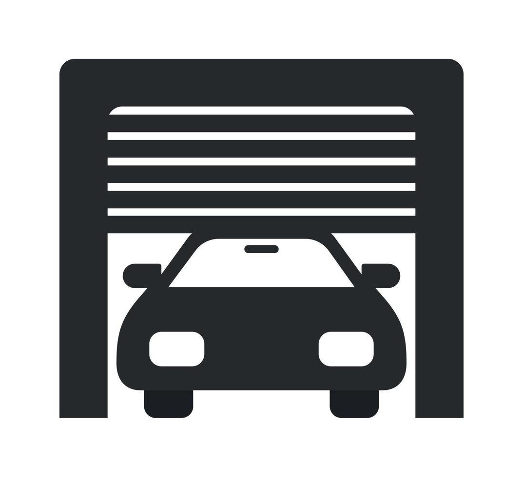 vehicle in parking spot vector