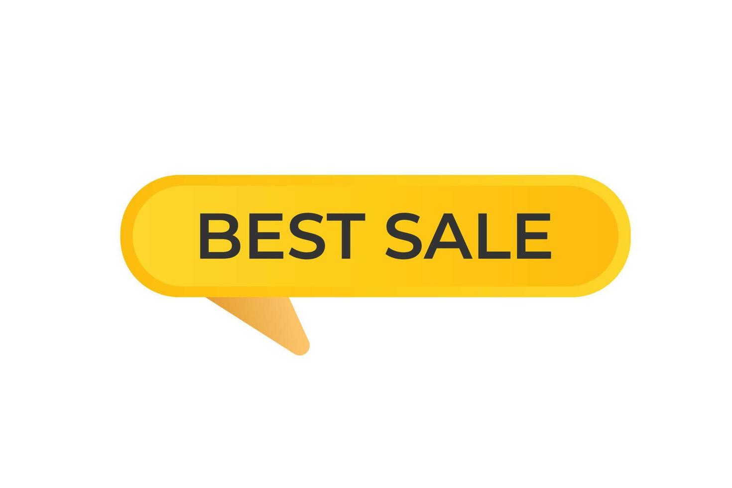 Best Sale Button. web template, Speech Bubble, Banner Label Best Sale. sign icon Vector illustration