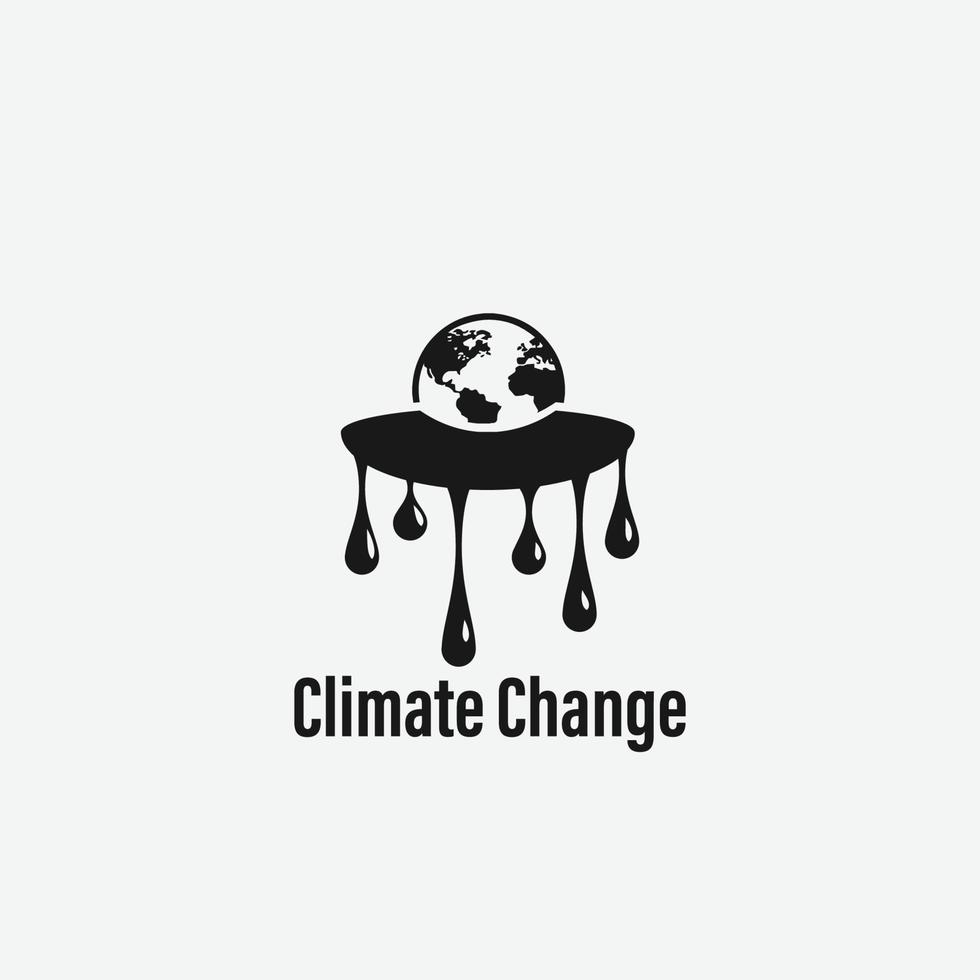 climate change logo vector