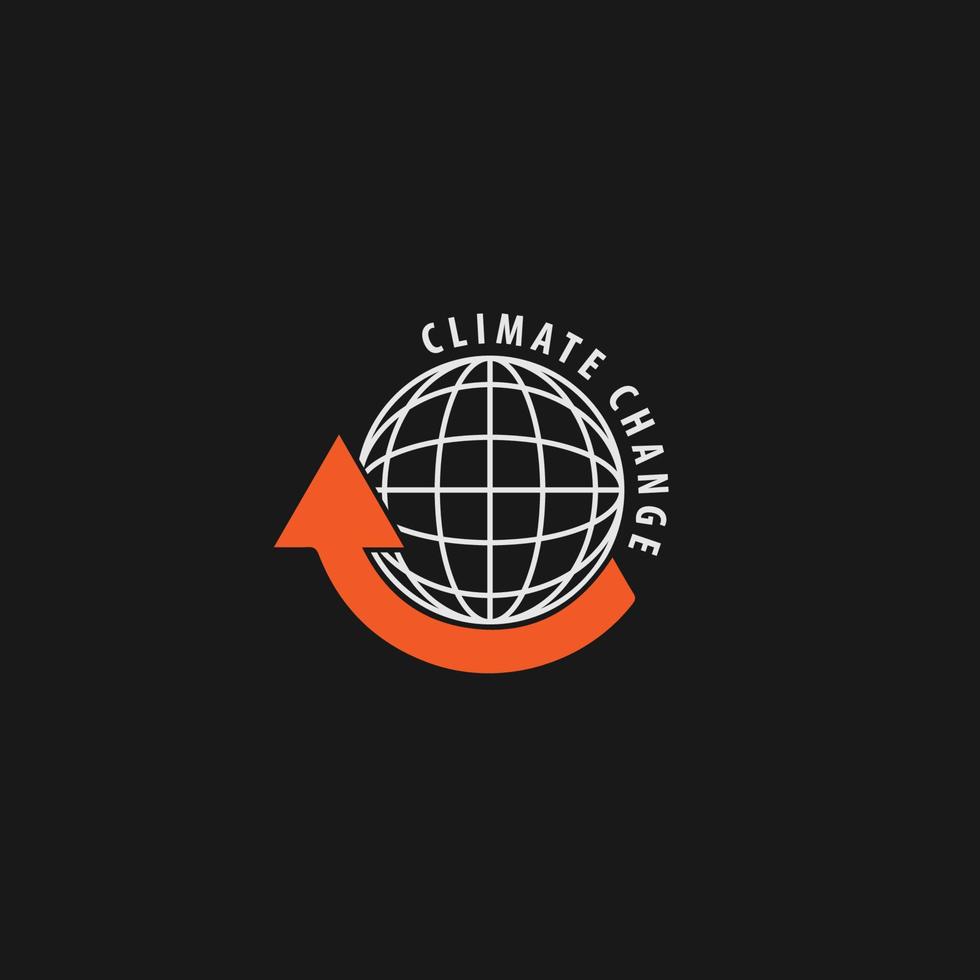 climate change logo vector