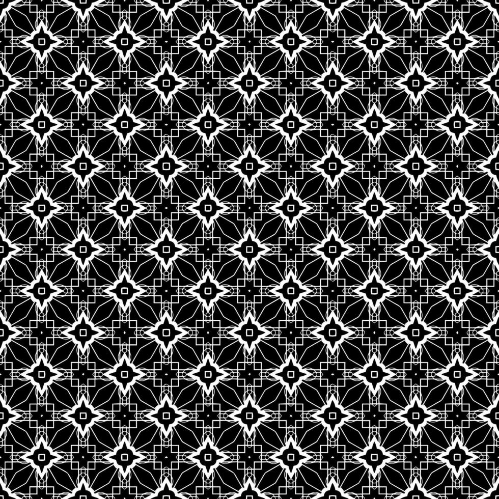 Black and white seamless pattern texture. Greyscale ornamental graphic design. vector