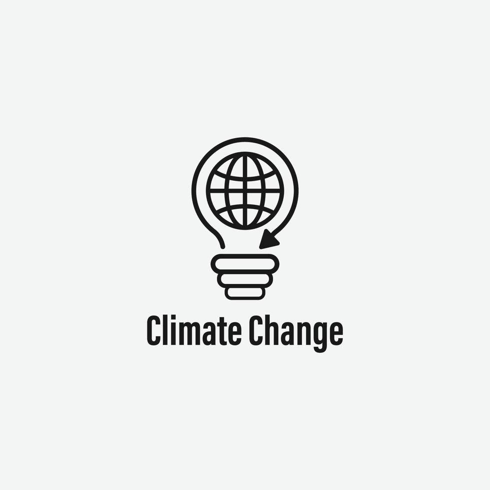 climate change logo vector