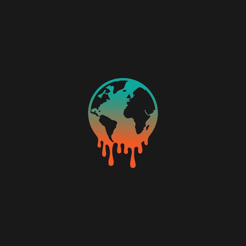 climate change logo vector