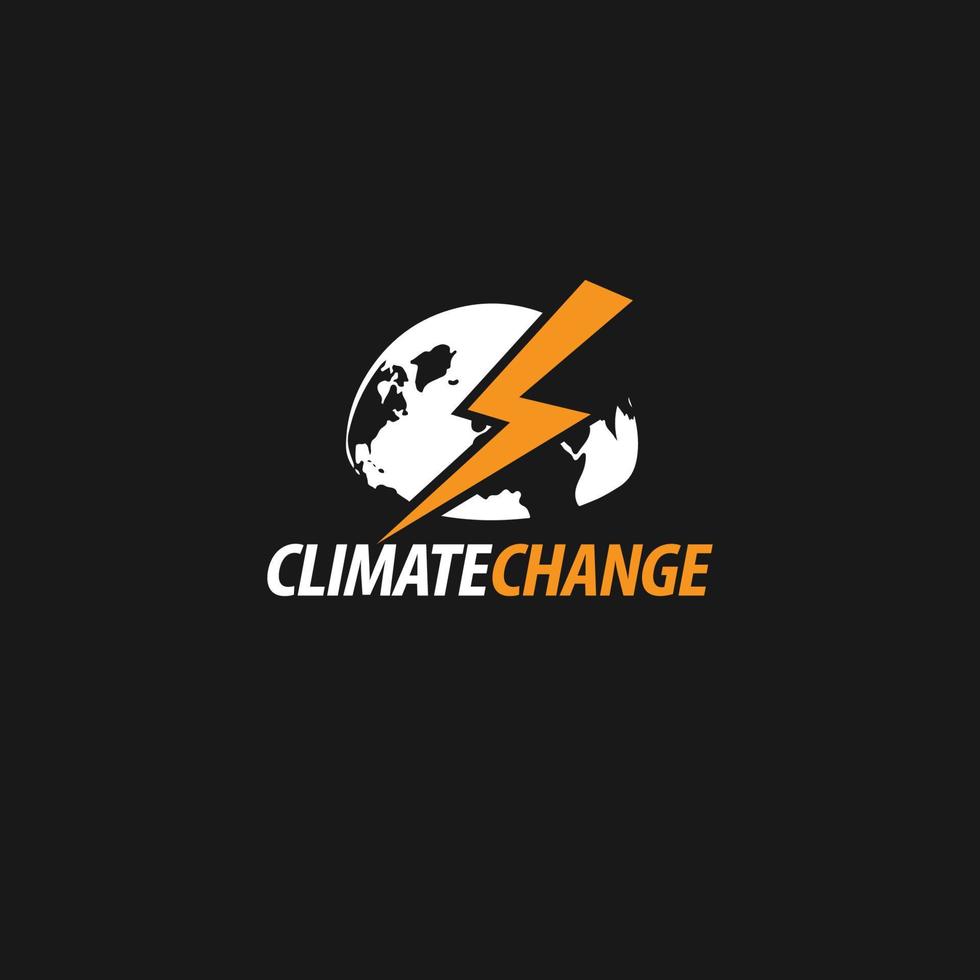 climate change logo vector