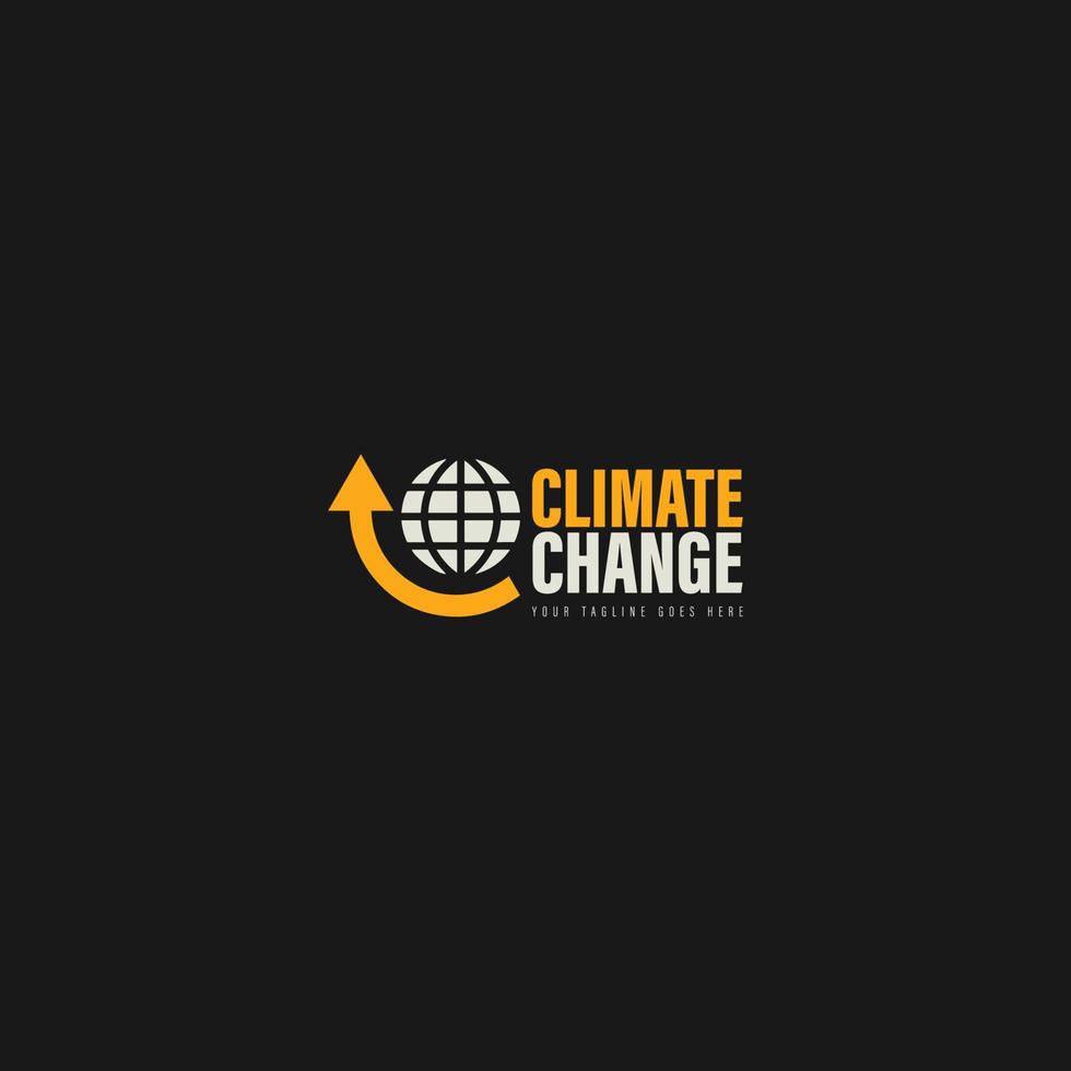 climate change logo vector