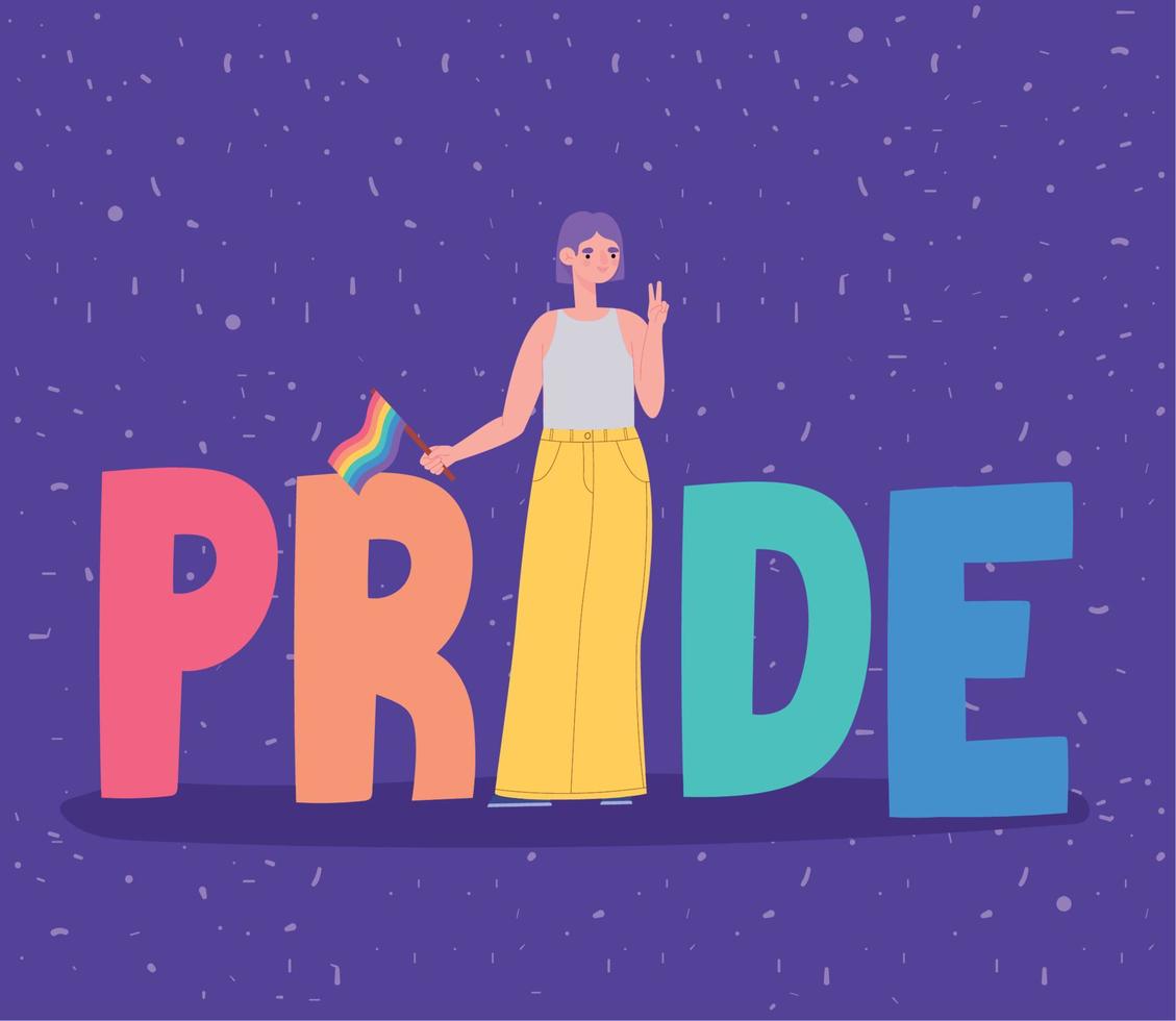 poster of lgtbq pride vector