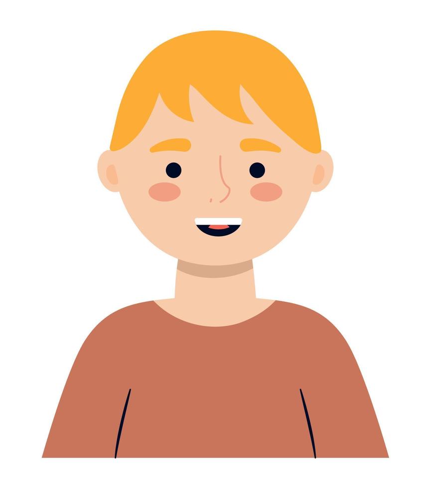 blond guy design vector