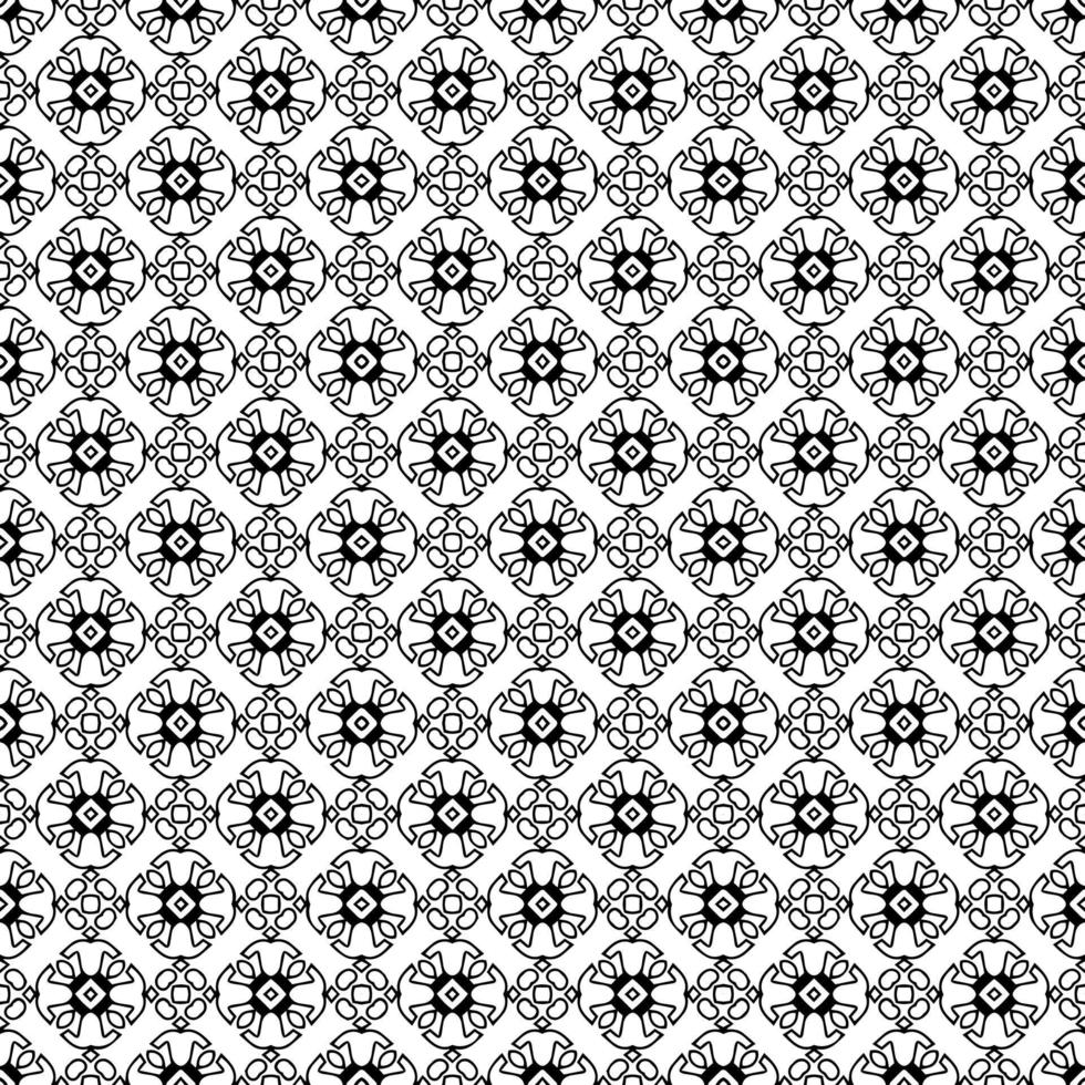 Black and white seamless pattern texture. Greyscale ornamental graphic design. vector
