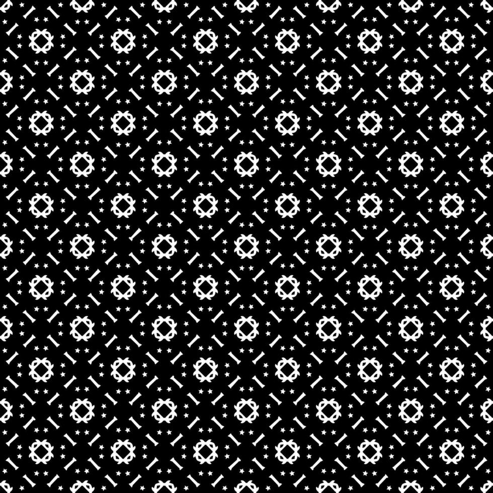 Black and white seamless pattern texture. Greyscale ornamental graphic design. vector
