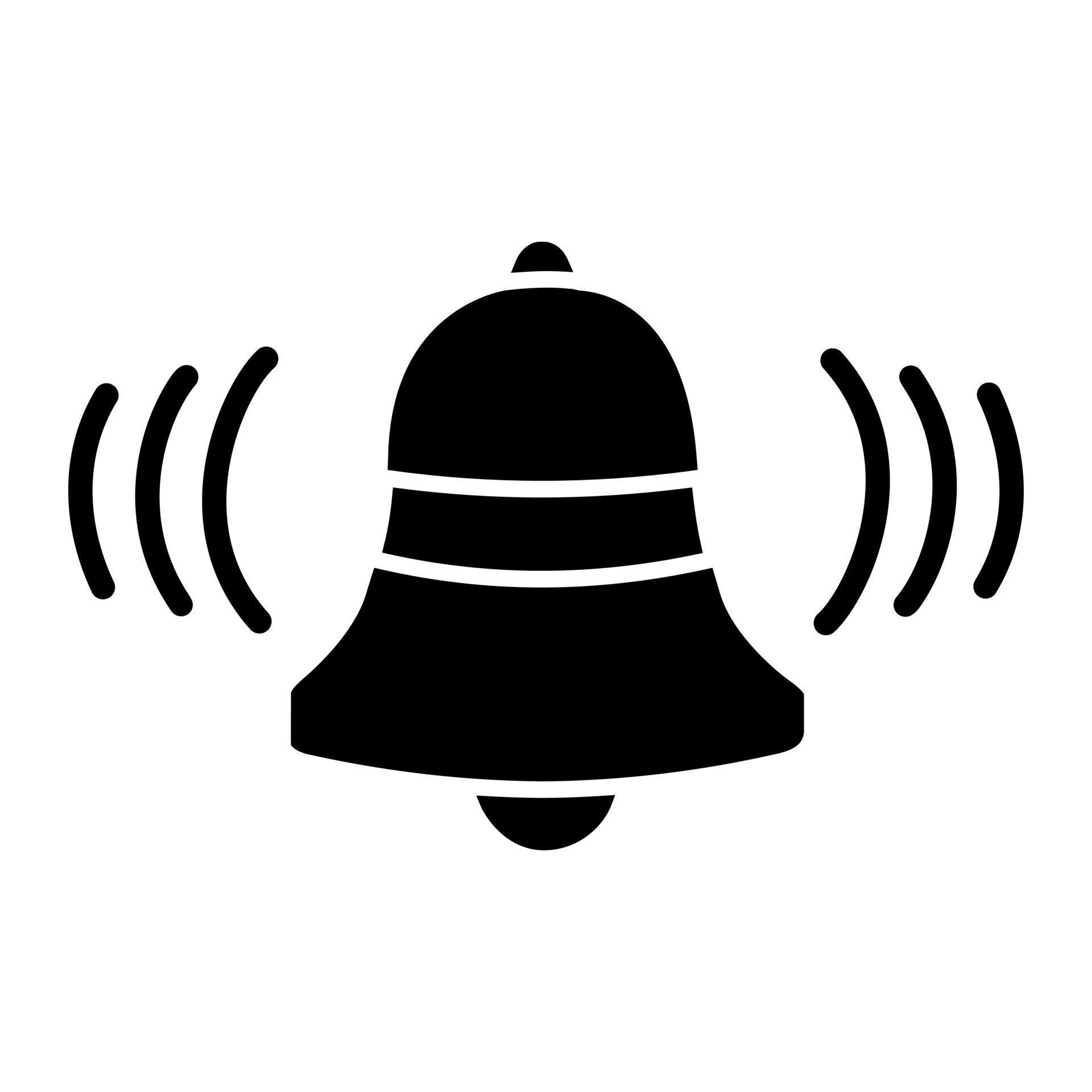 Bell icon vector set. Notification illustration sign collection. alarm