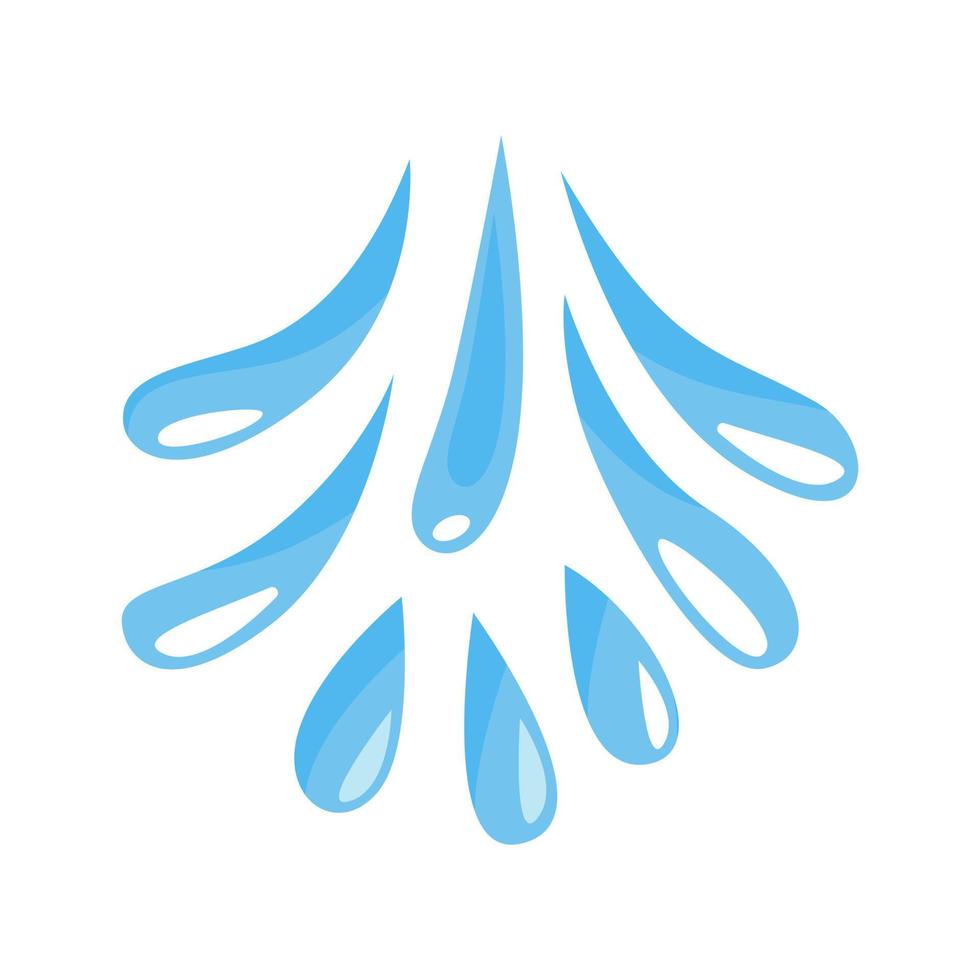 agua chapoteo icono vector. gotas ilustración signo. Oceano símbolo. mar logo. agua fuente marca. vector