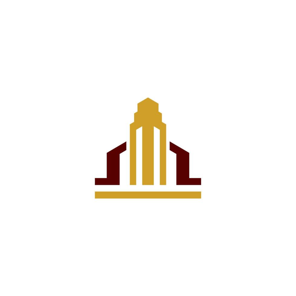 office building logo on white background vector