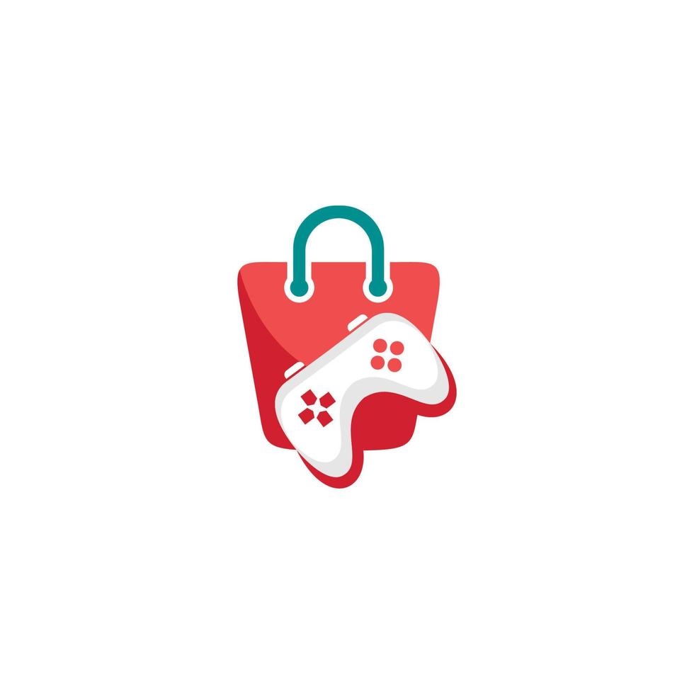 Logo for gamepad with padlock on it vector