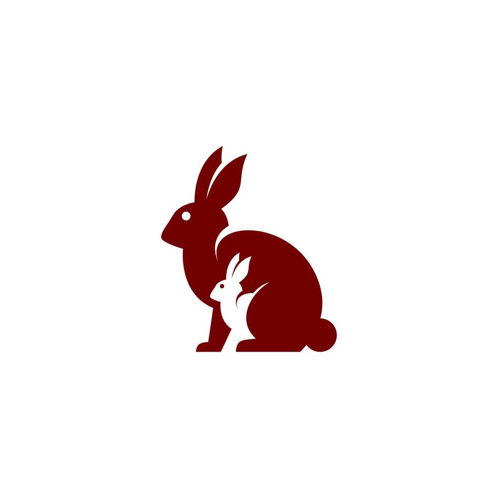 rabbit logo with the title'logo for a company called rabbit' vector