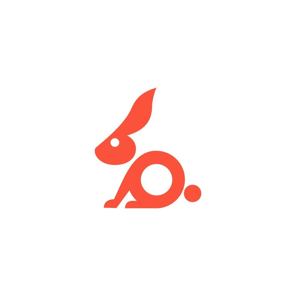 rabbit logo with the title'logo for a company called rabbit' vector