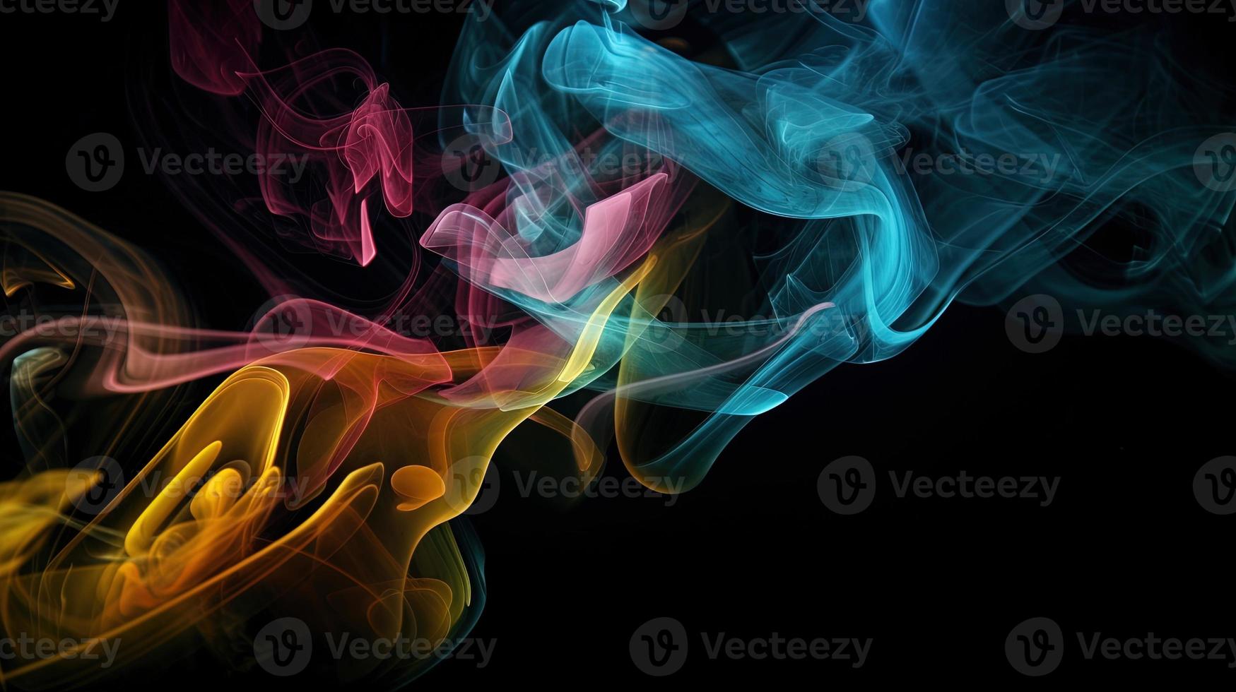 Abstract Ethereal Smoke Colorscape A Vibrant and Artistic Background photo