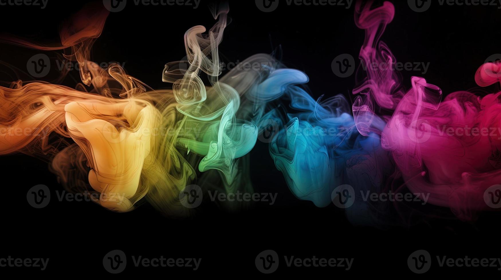 Abstract Ethereal Smoke Colorscape A Vibrant and Artistic Background photo