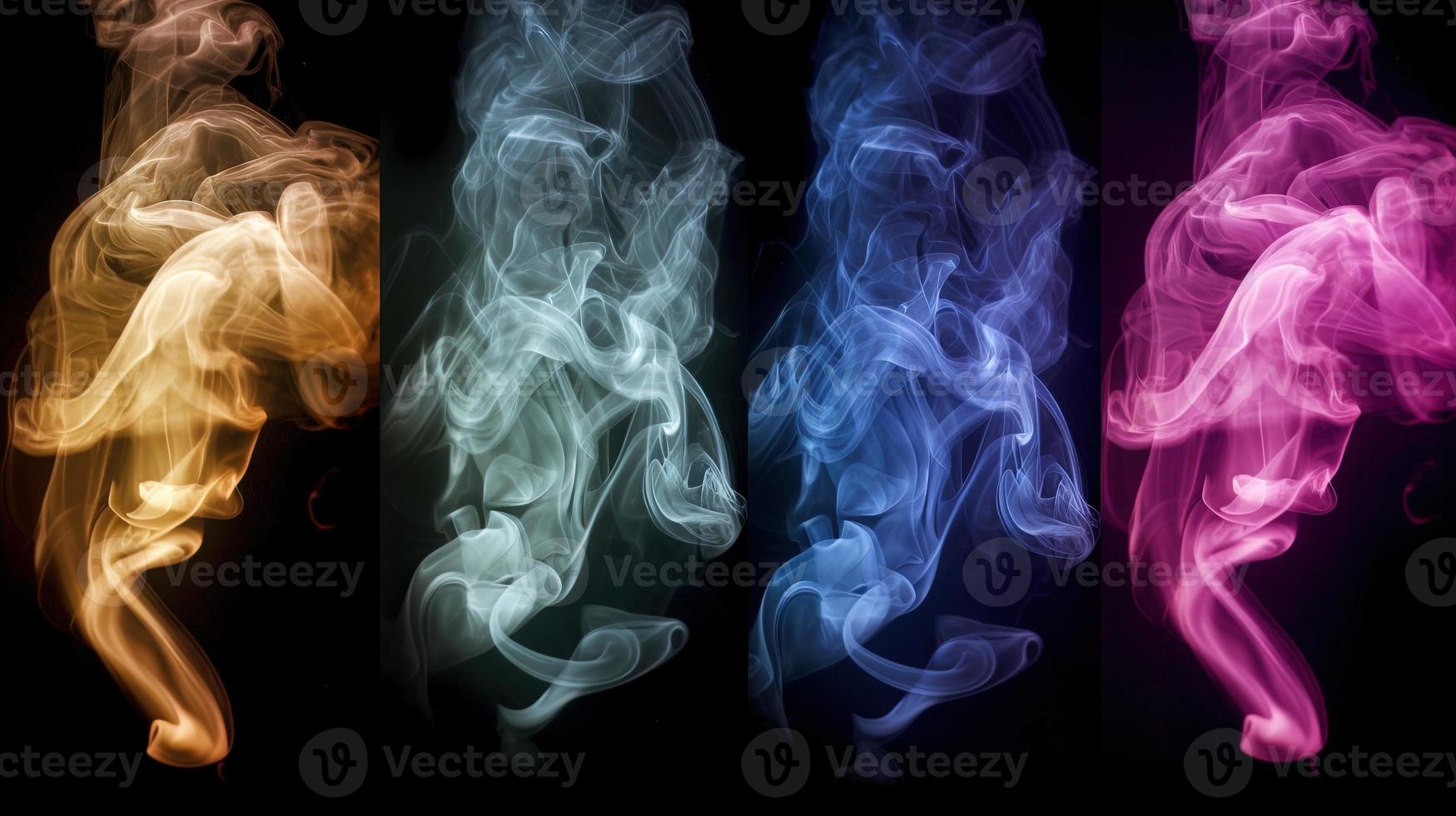 Abstract Ethereal Smoke Colorscape A Vibrant and Artistic Background photo