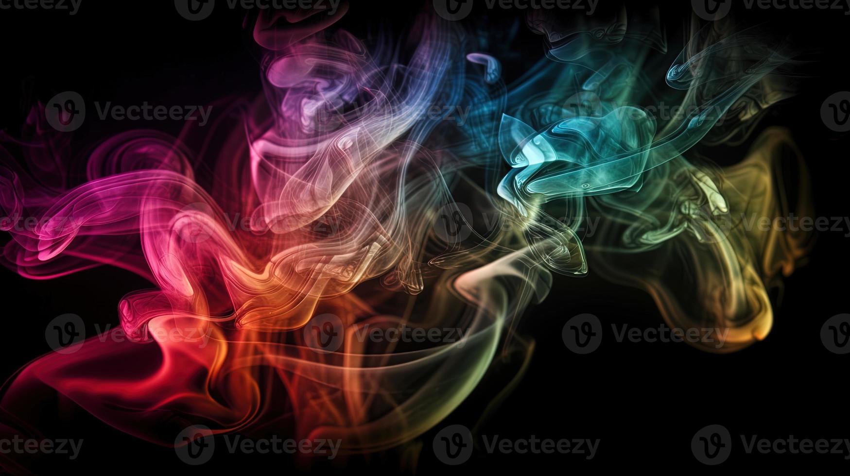 Abstract Ethereal Smoke Colorscape A Vibrant and Artistic Background photo