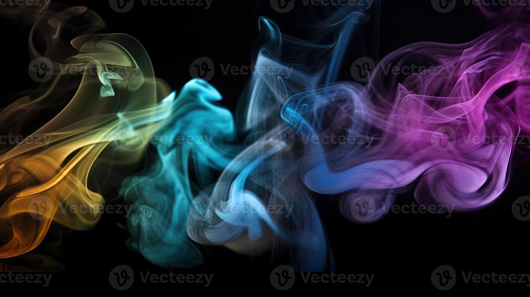 Abstract Ethereal Smoke Colorscape A Vibrant and Artistic Background photo