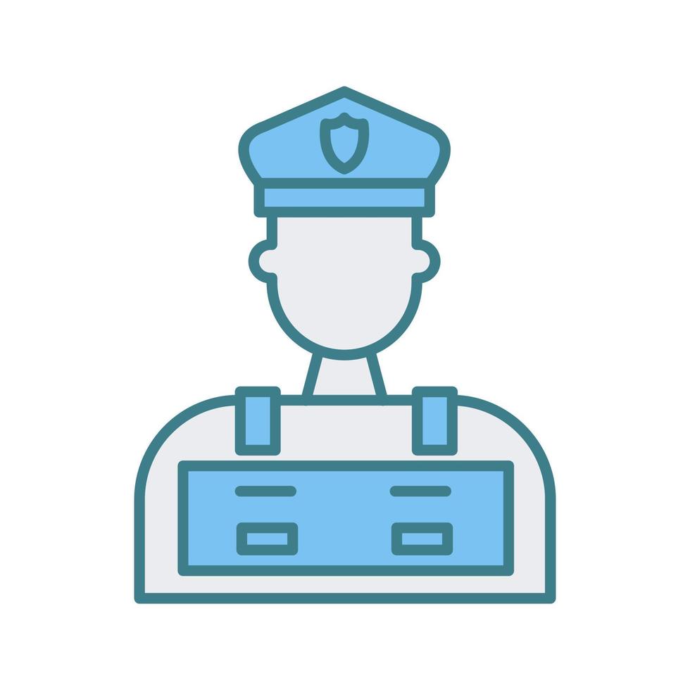 Police Man Vector Icon