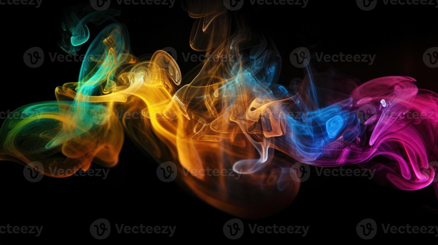 Abstract Ethereal Smoke Colorscape A Vibrant and Artistic Background photo