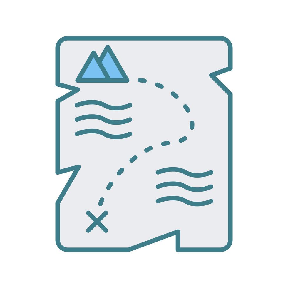 Treasure Map Vector Icon