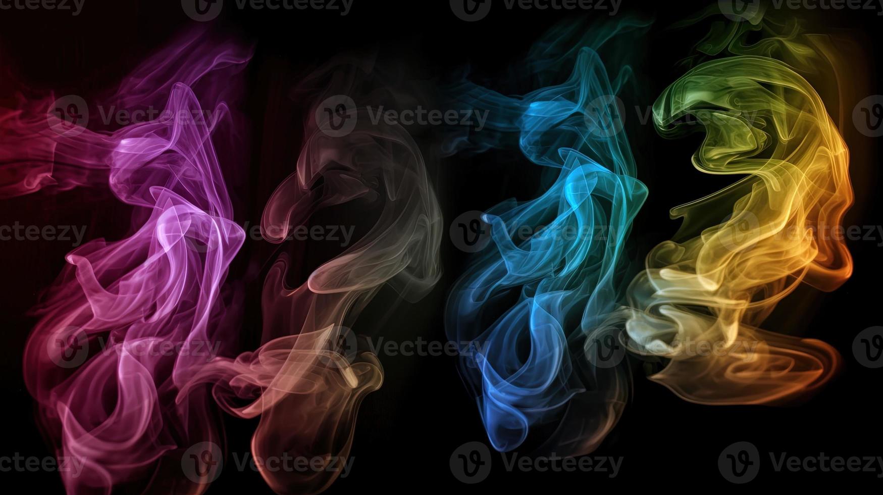 Abstract Ethereal Smoke Colorscape A Vibrant and Artistic Background photo