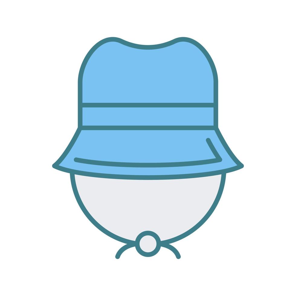 icono de vector de sombrero de camping