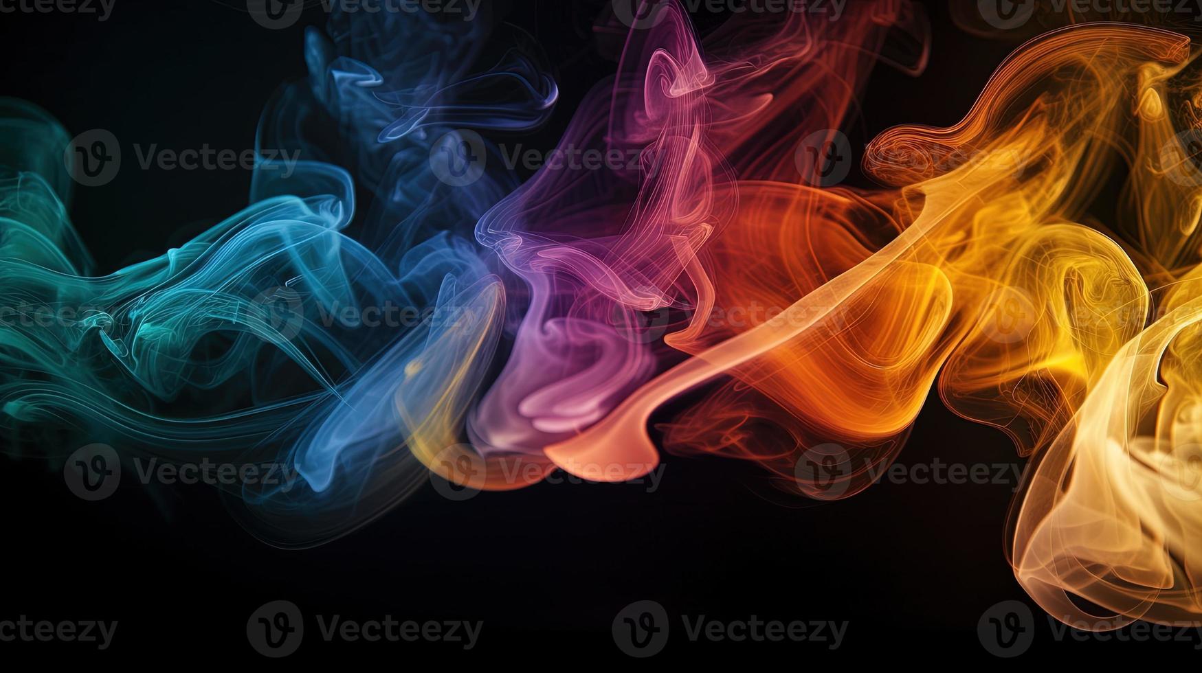 Abstract Ethereal Smoke Colorscape A Vibrant and Artistic Background photo