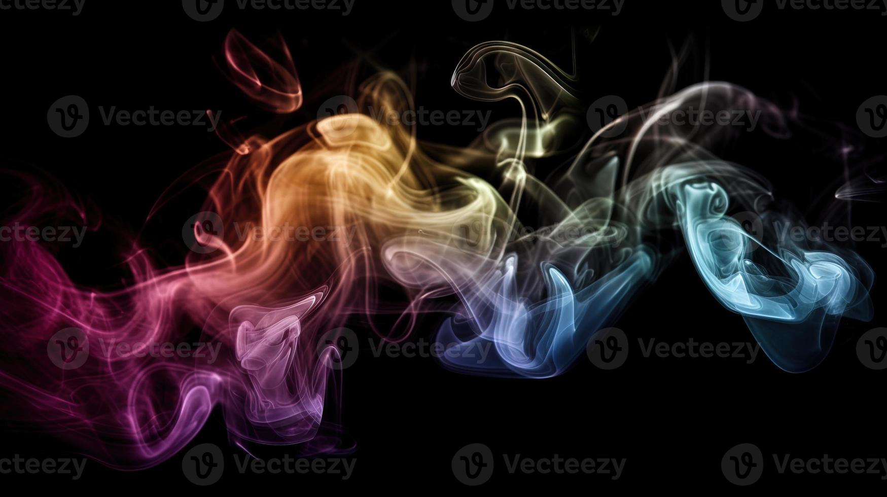 Abstract Ethereal Smoke Colorscape A Vibrant and Artistic Background photo