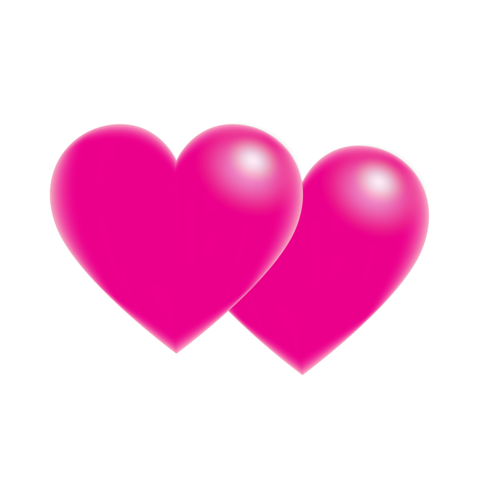 Realistic 3d design icon heart symbol love png