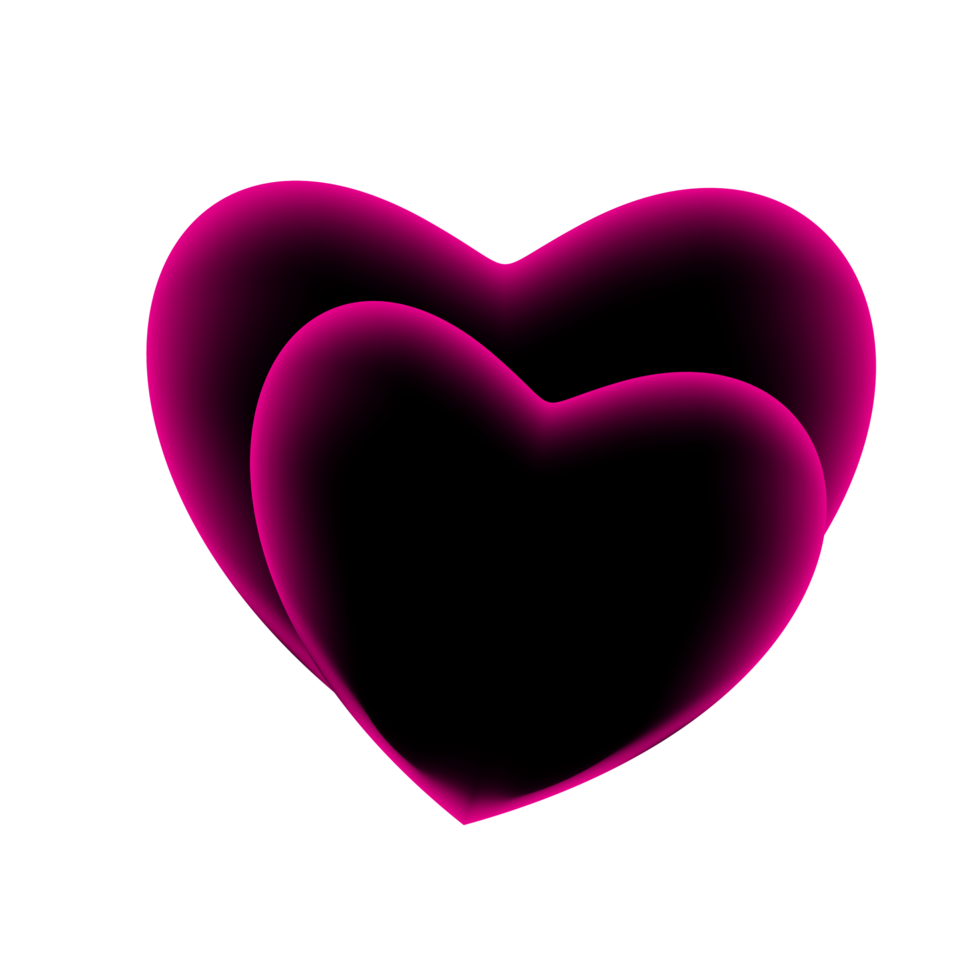 Realistic 3d design icon heart symbol love png