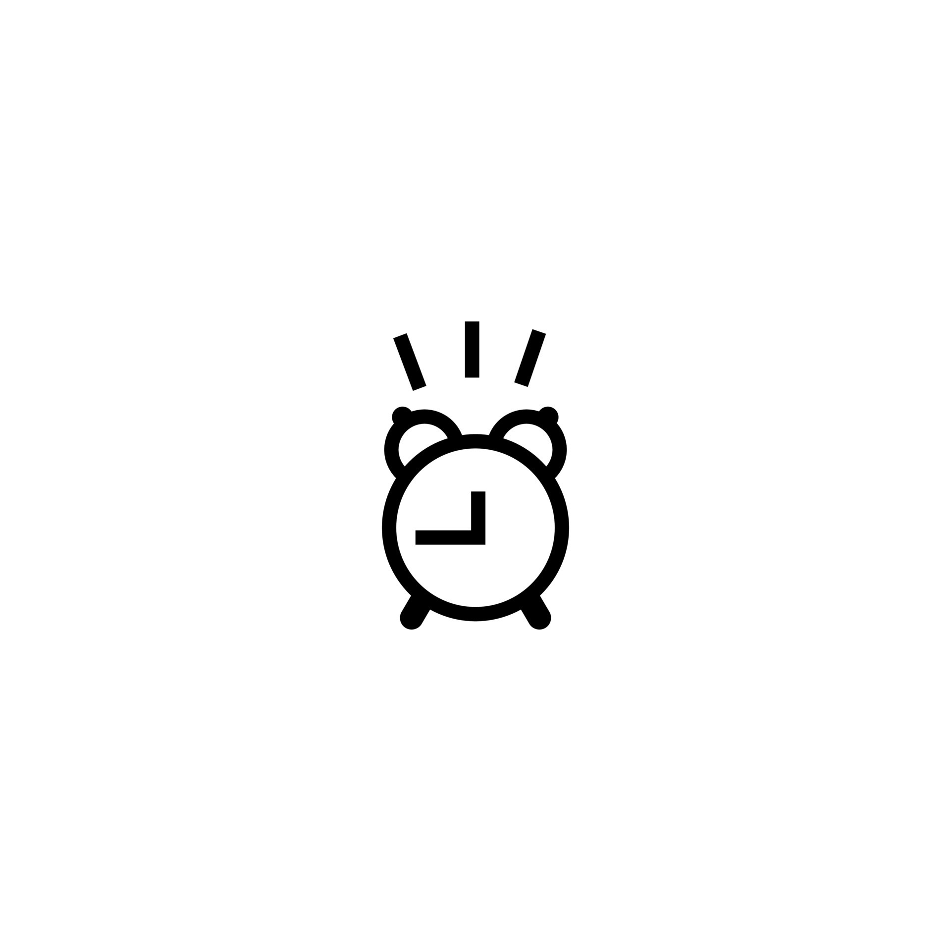 alarm clock icon on white background 21392753 Vector Art at Vecteezy