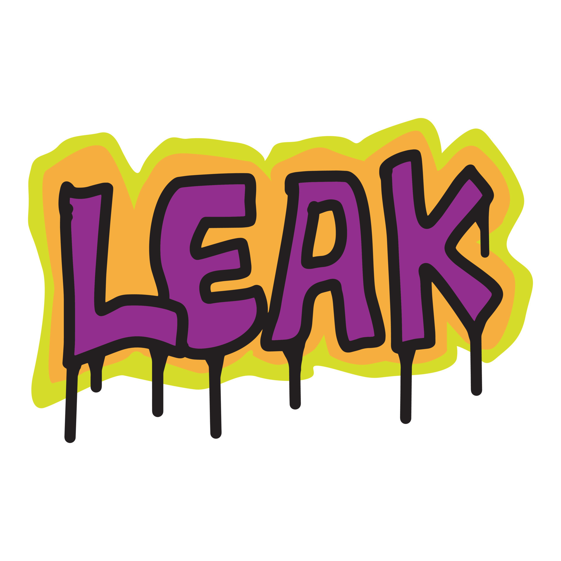 Graffiti leak text with aerosol spray paint 21393268 Vector Art at Vecteezy