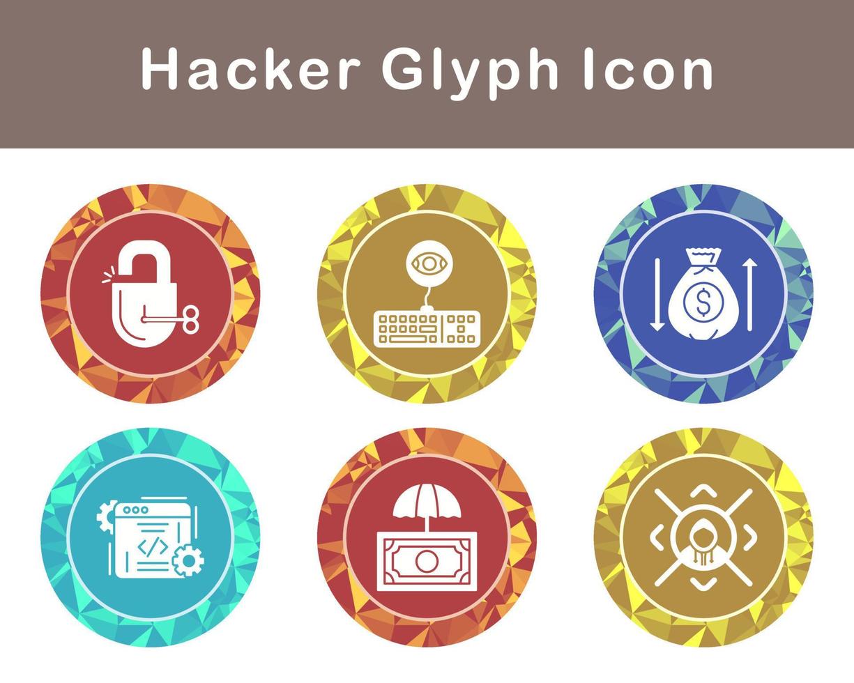 Hacker Vector Icon Set