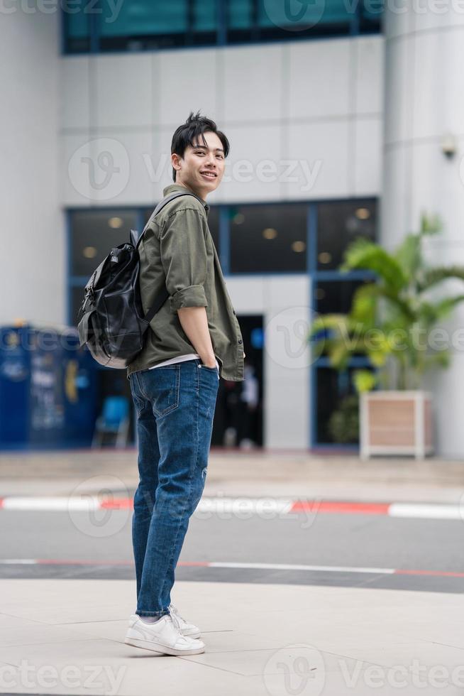 Young Asian student at school photo