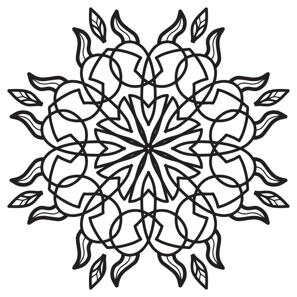 mandala modelo resumen floral ornamento vector