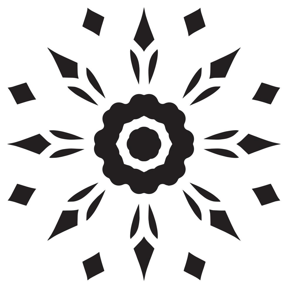 mandala modelo plantilla resumen floral ornamento vector