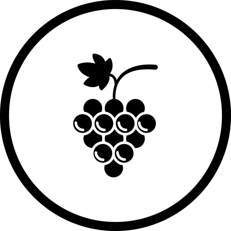 uvas único vector icono