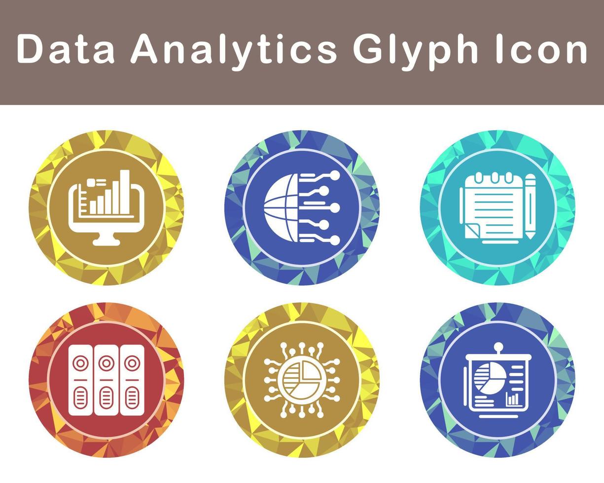 Data Analytics Vector Icon Set