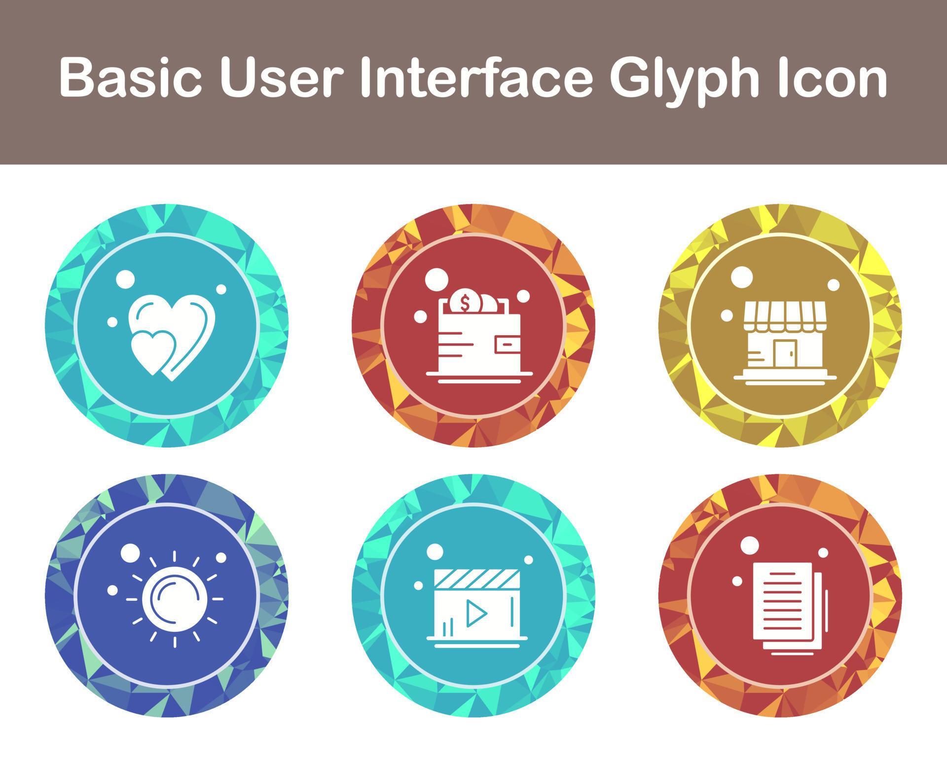 Basic User Interface Vector Icon Set 21393733 Vector Art at Vecteezy