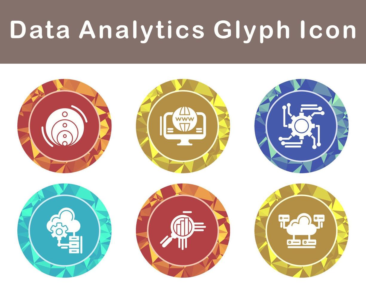 Data Analytics Vector Icon Set