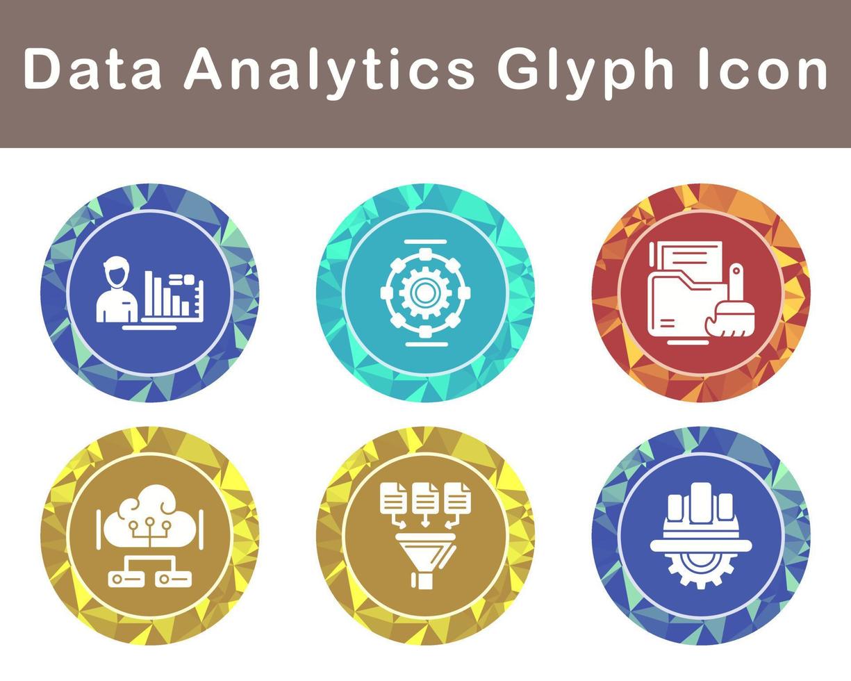 Data Analytics Vector Icon Set